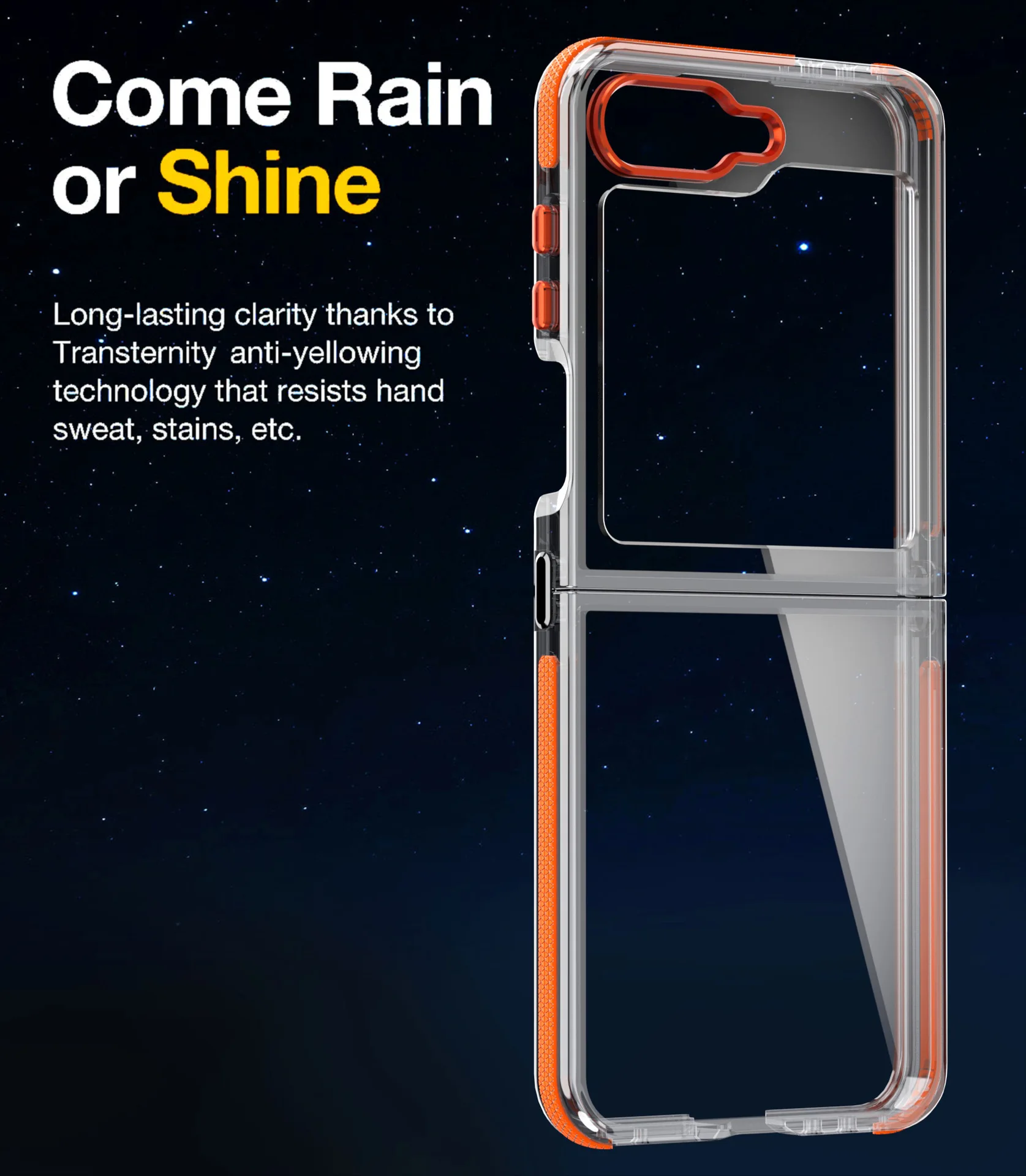 Full Protetcion Case with Metal Button For Samsung Galaxy Z Flip 6 - onlinemegasale.com