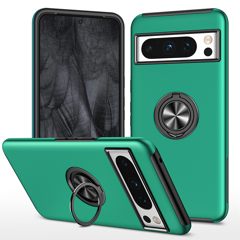 Armor Shockproof Case with Ring Stand For Google Pixel 8 Series - onlinemegasale.com