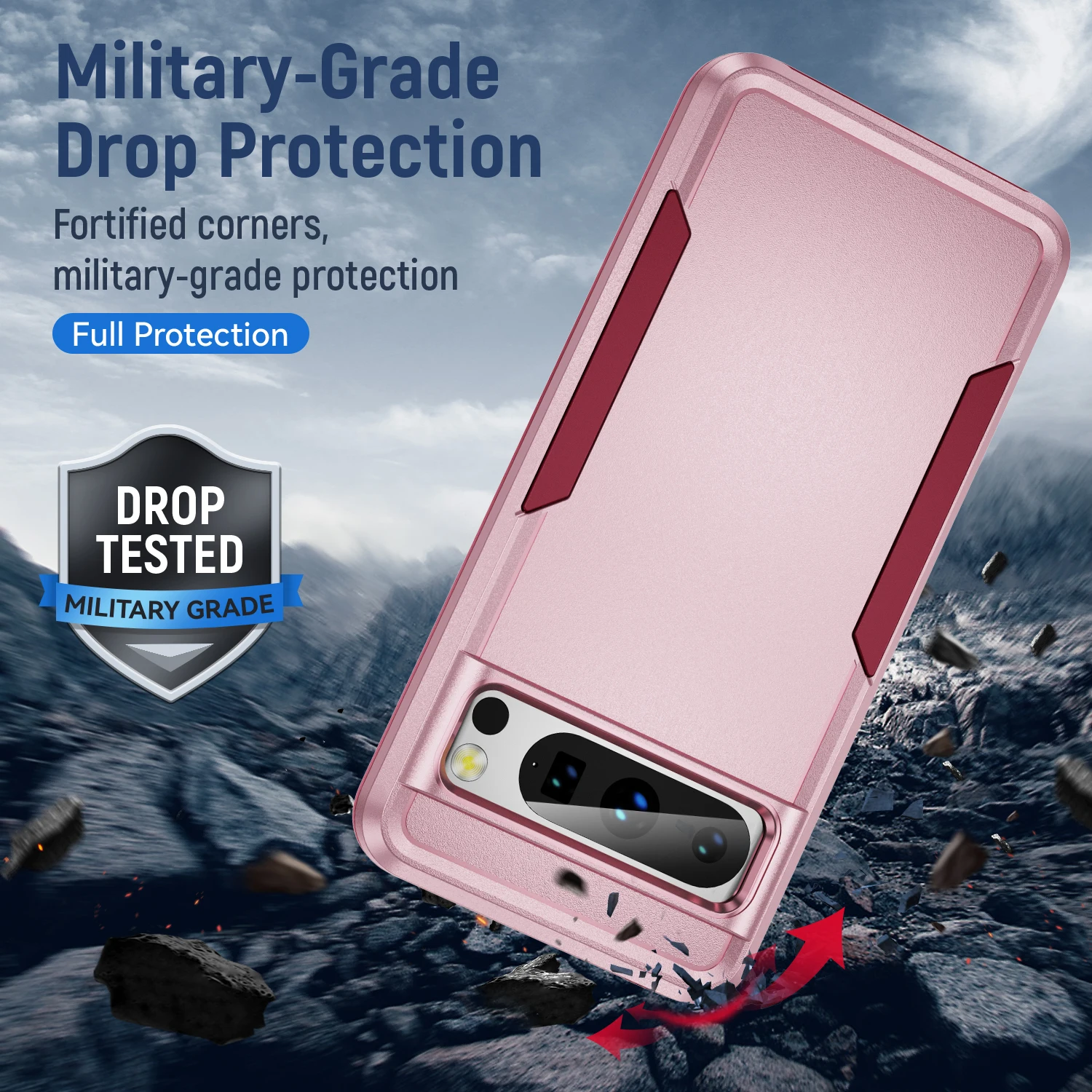 Anti-Finger print Matte Case for Google Pixel 8 Series - onlinemegasale.com