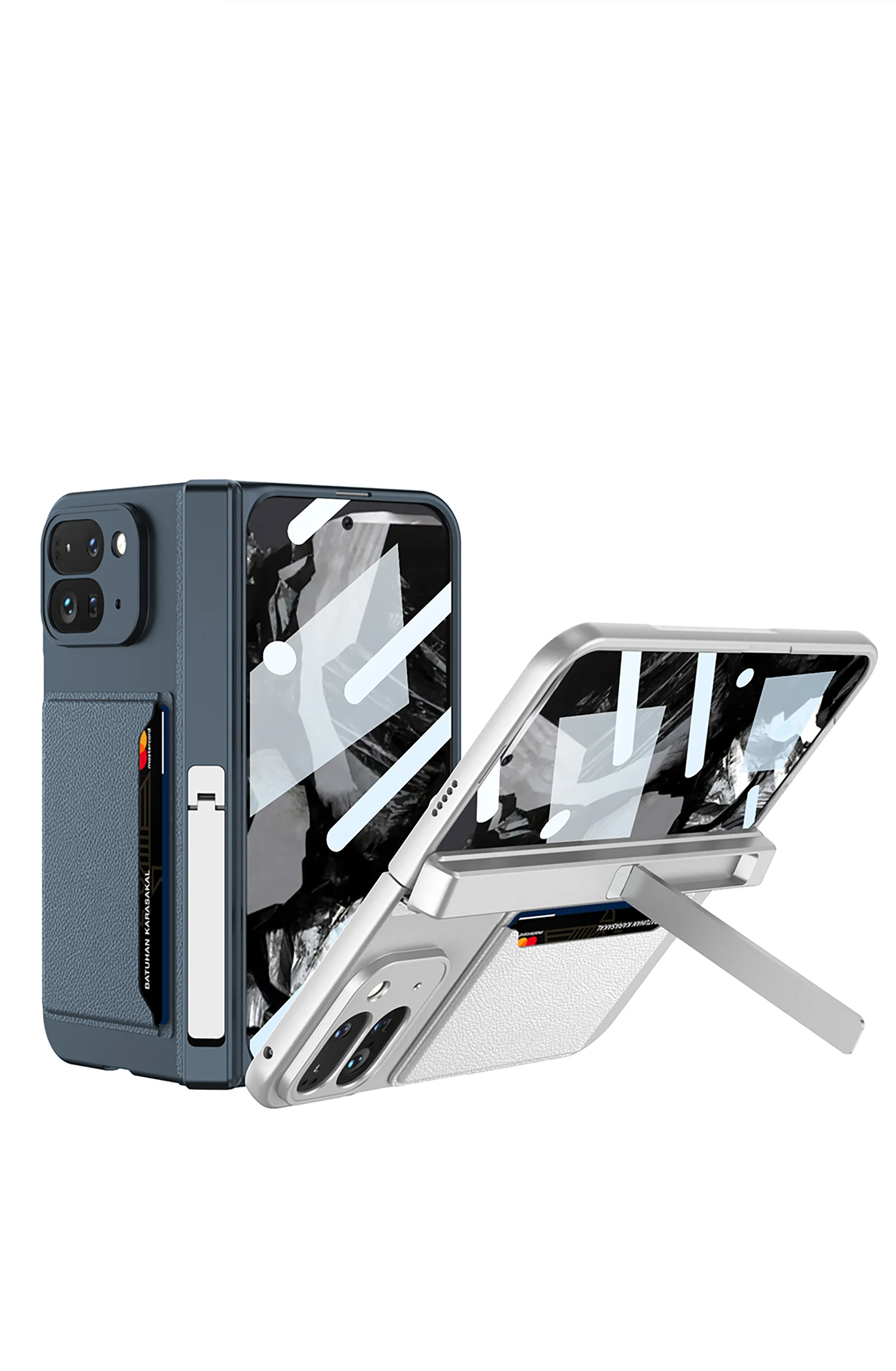 Full Protection Case with Card Holder For Google Pixel 9 Pro Fold - onlinemegasale.com