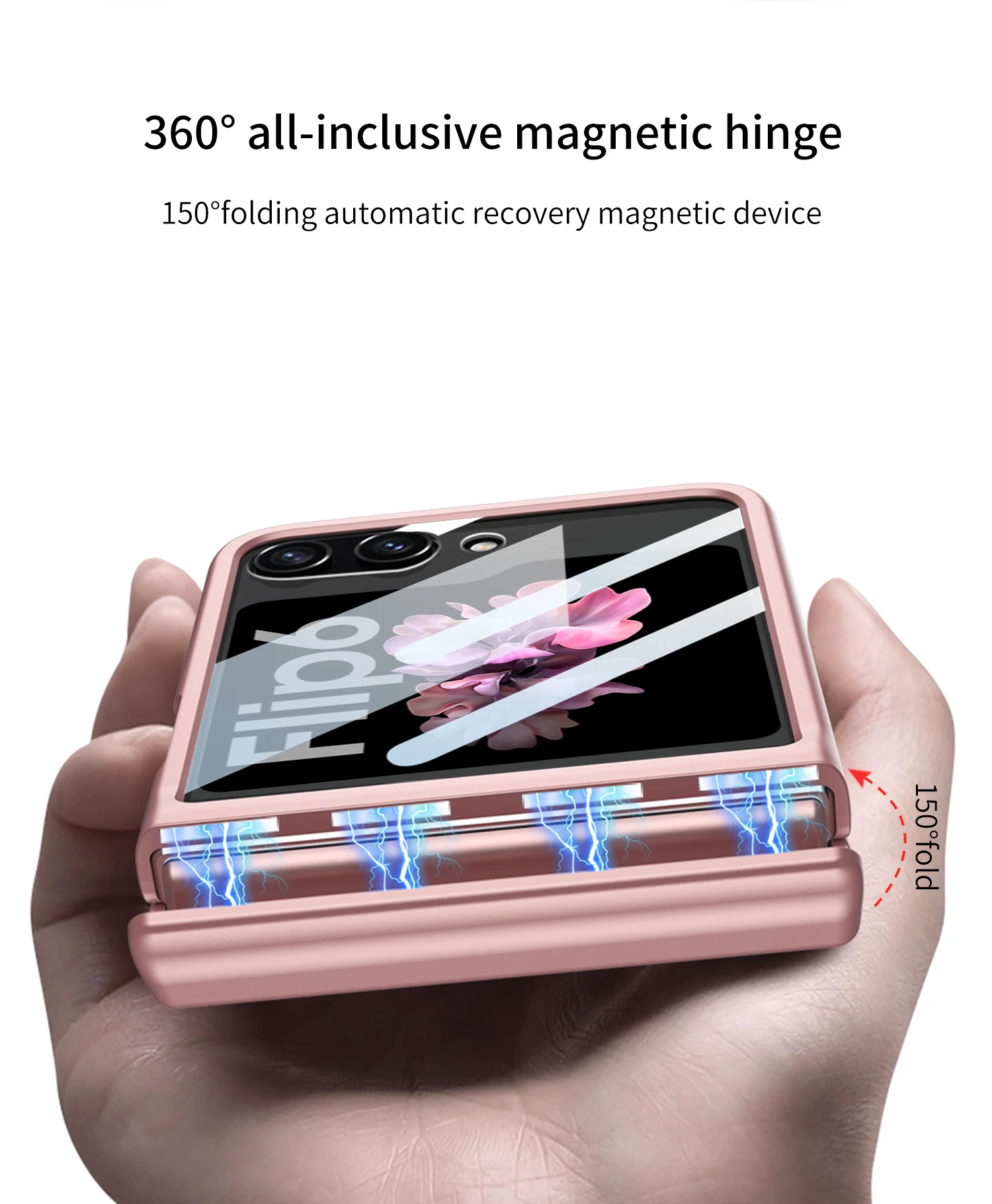 Shockproof Case with Magnetic Hinge Protection for Samsung Galaxy Z Flip 6 - onlinemegasale.com Shockproof Case with Magnetic Hinge Protection for Samsung Galaxy Z Flip 6 - onlinemegasale.com