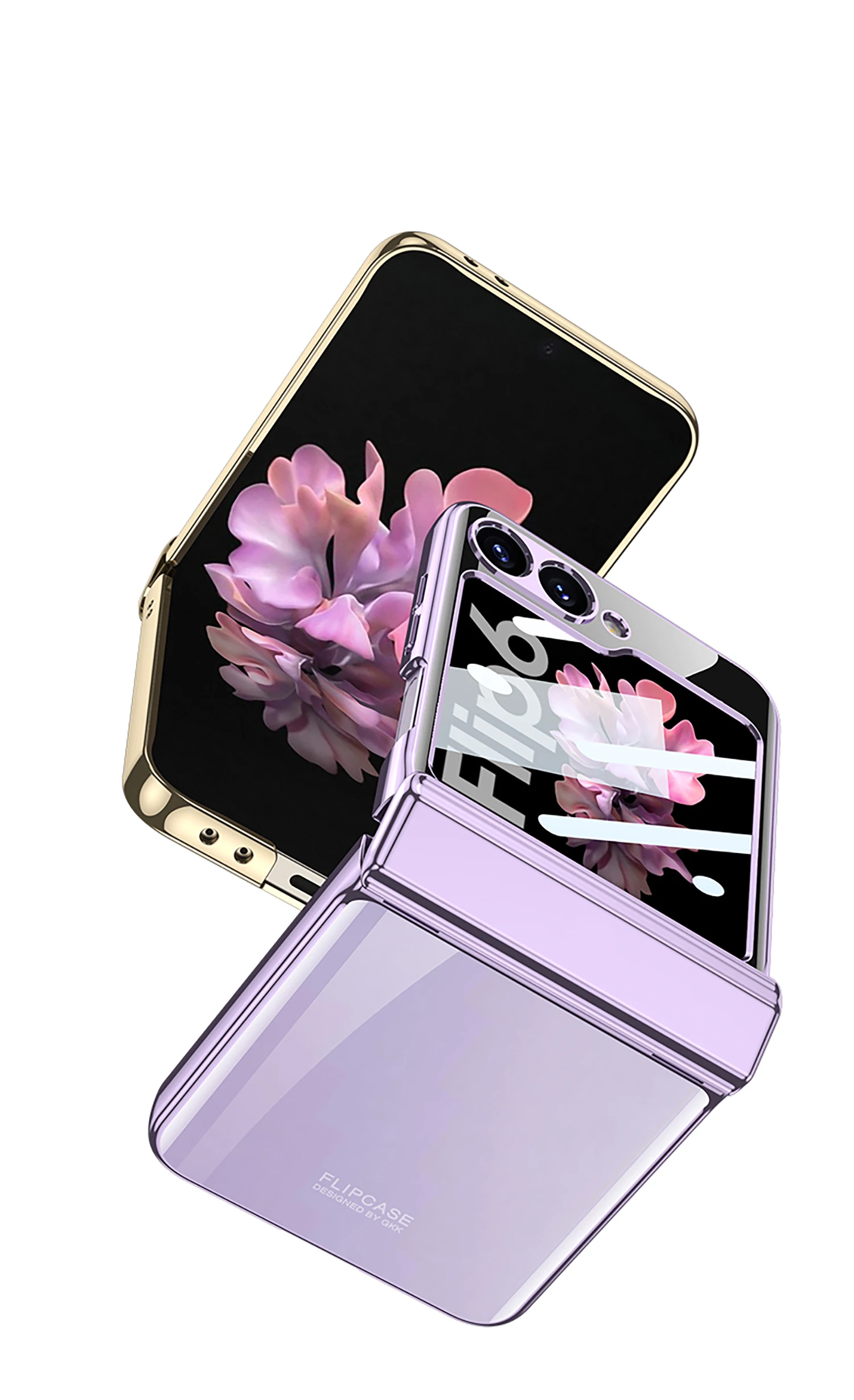 Transparent Case with Magnetic Hinge Protection for Samsung Galaxy Z Flip 6 - onlinemegasale.com