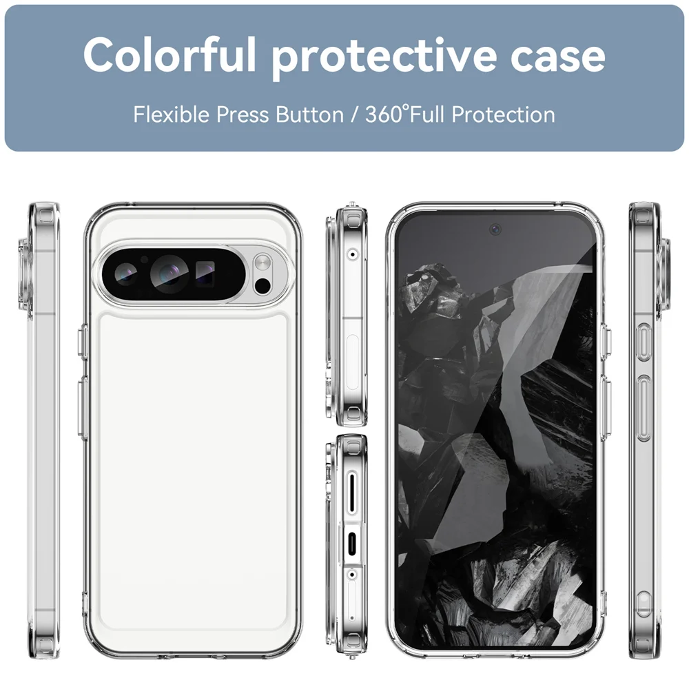 Transparent Shockproof Case for Google Pixel 9 Series - onlinemegasale.com