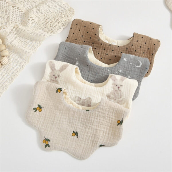 Flower Shape Baby Bibs