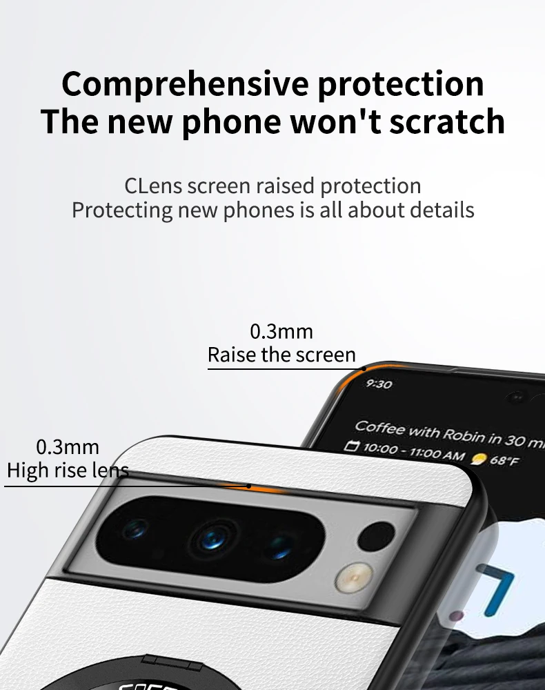 Magsafe Case with Ring For Google Pixel 8 Series - onlinemegasale.com