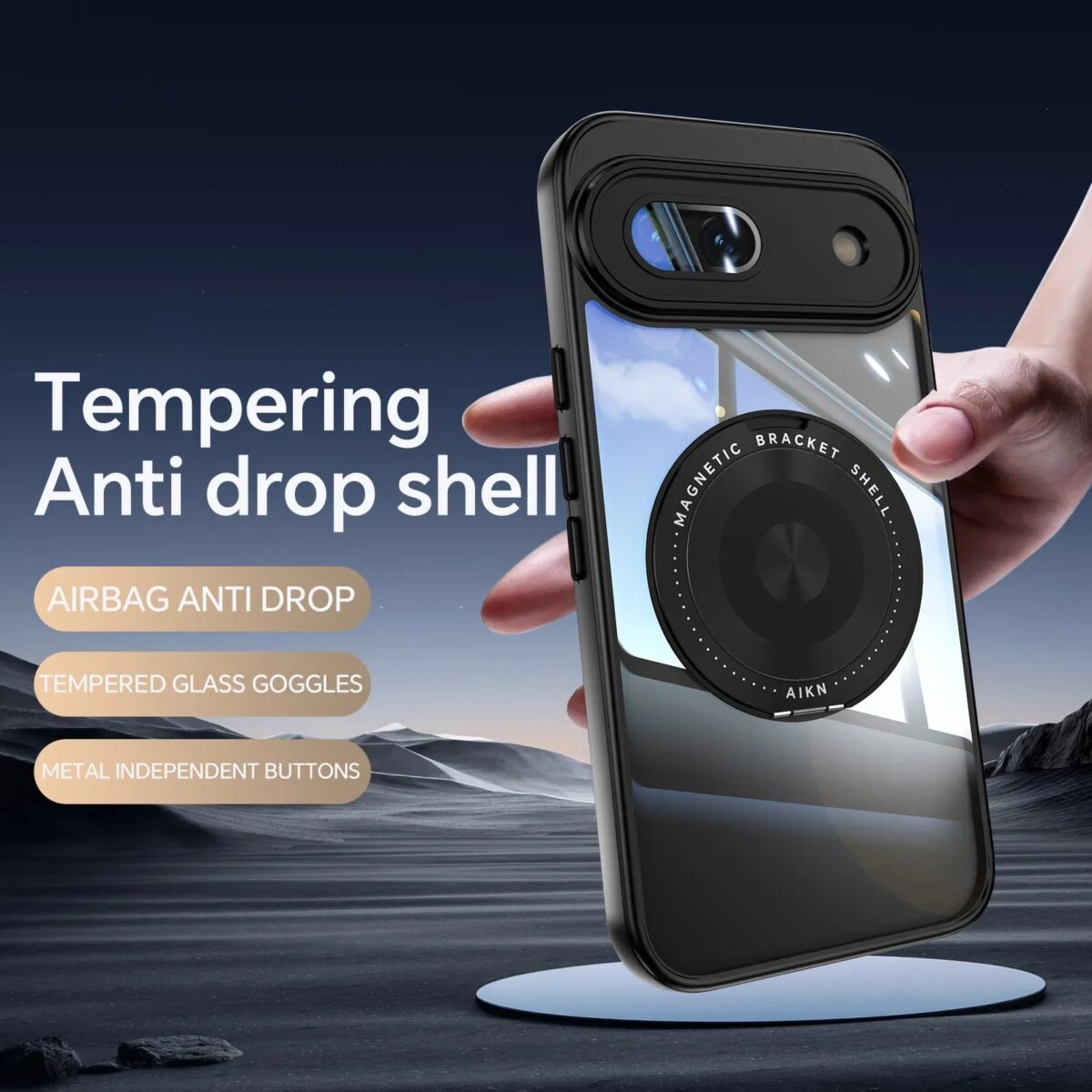 Shockproof Magnetic Case with Stand For Google Pixel 9 Series - onlinemegasale.com
