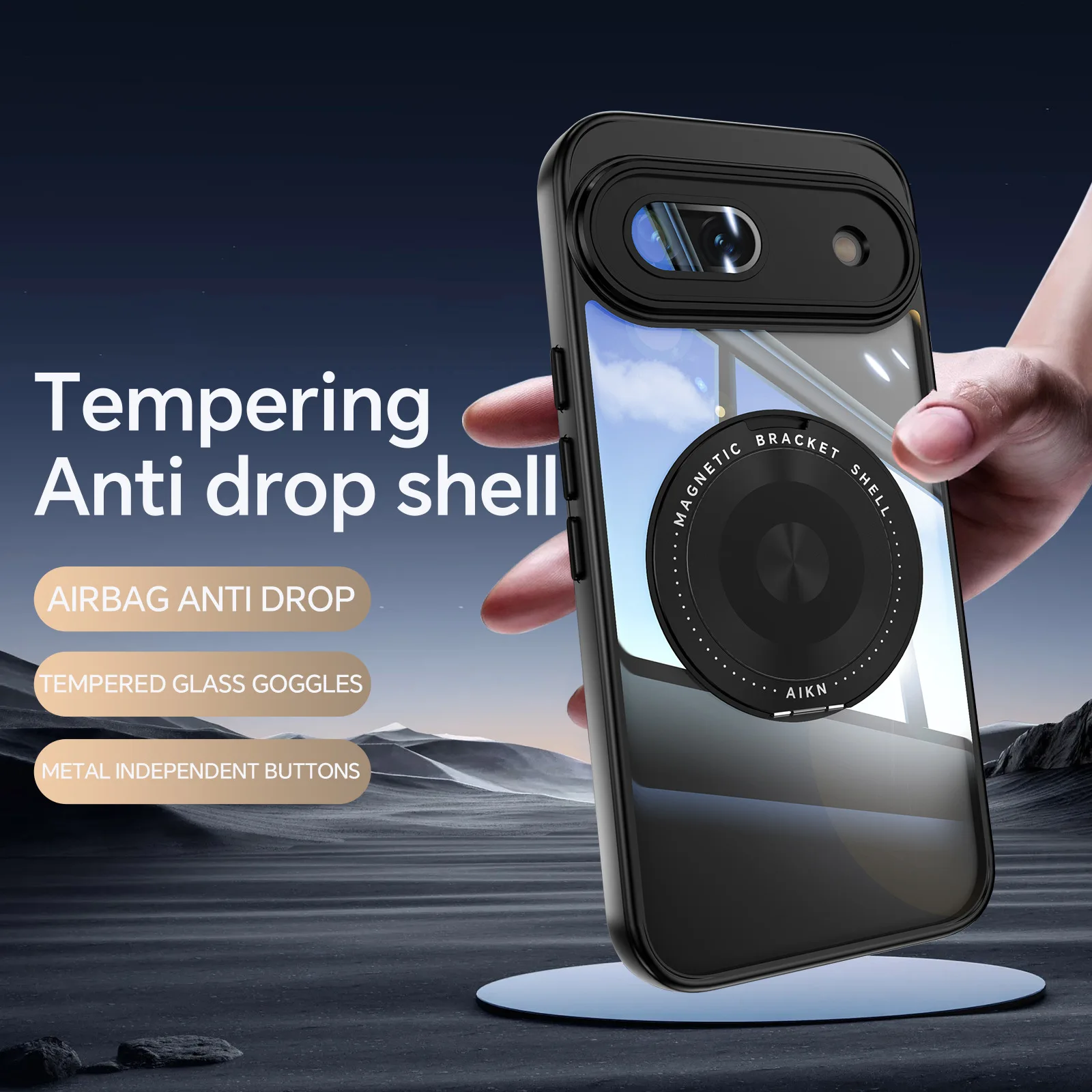 Shockproof Magnetic Case with Stand For Google Pixel 9 Series - onlinemegasale.com