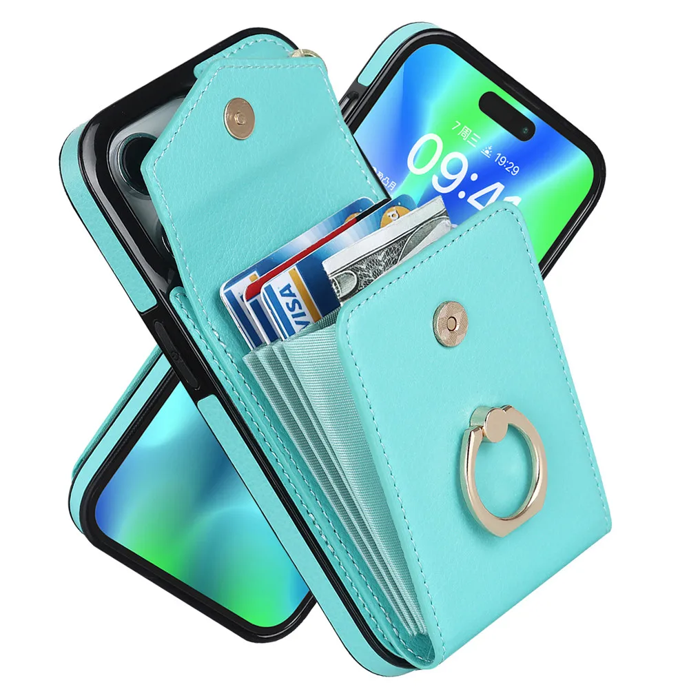 Luxury Leather Wallet Phone Case - onlinemegasale.com
