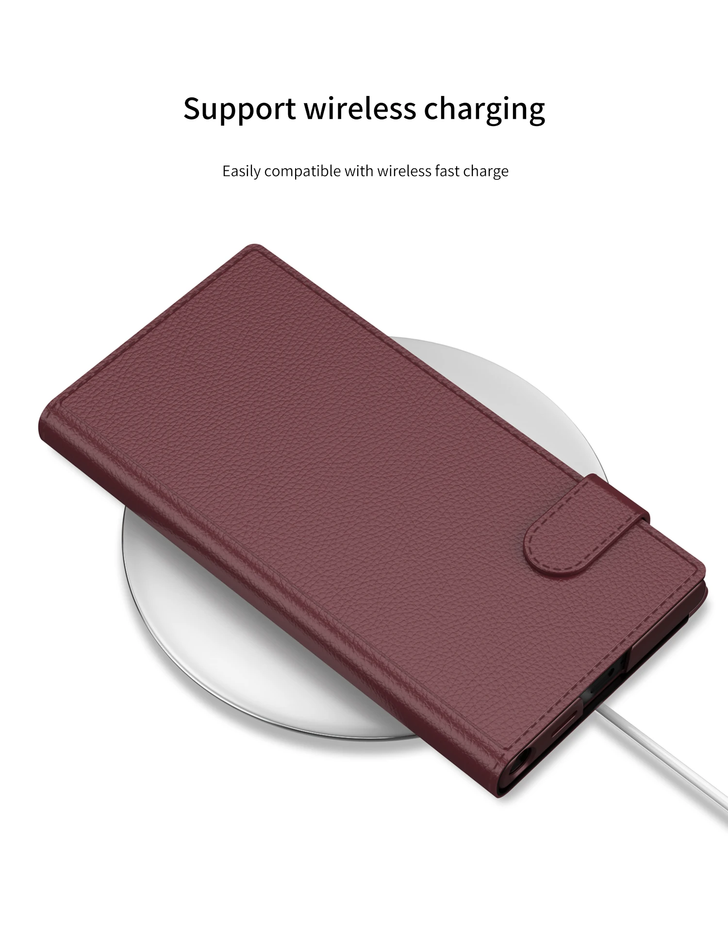 Leather Flip Card Clip Wallet Phone Case For Samsung Galaxy S Series - onlinemegasale.com