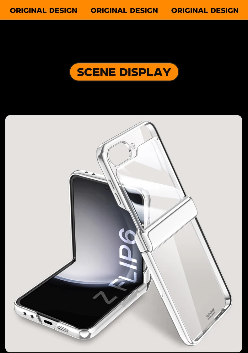 Transparent Electroplated Case for Samsung Galaxy Z Flip 6 - onlinemegasale.com Transparent Electroplated Case for Samsung Galaxy Z Flip 6 - onlinemegasale.com