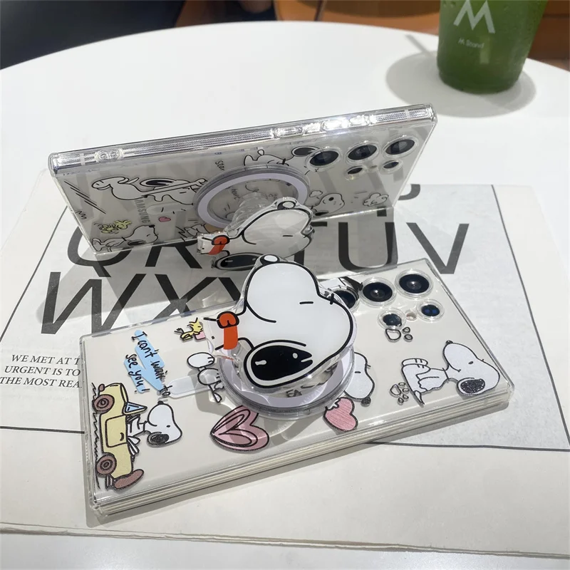 Cute Snoopy Charlie Brown Peanuts Case For Samsung Galaxy S Series - onlinemegasale.com