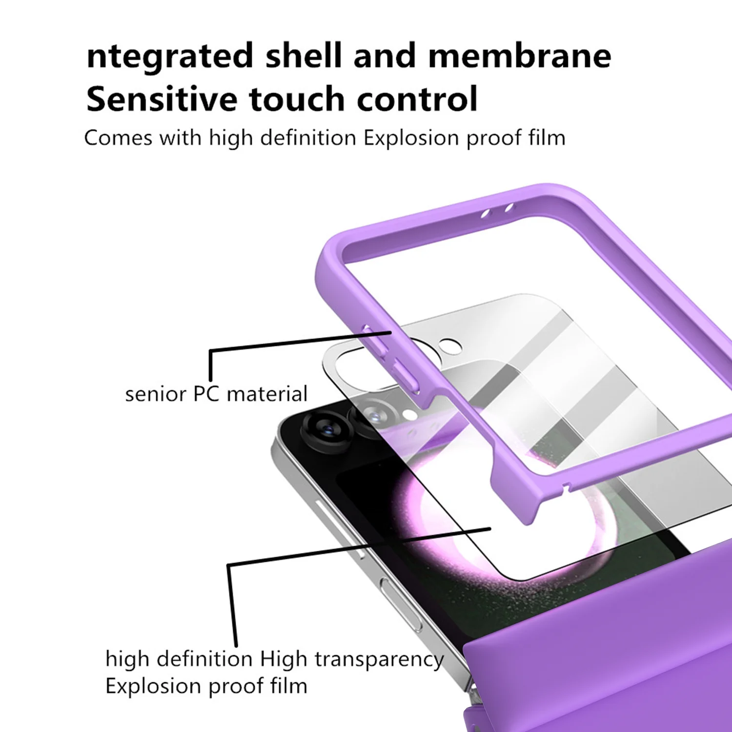 Shockproof Case with Hinge Protection for Samsung Galaxy Z Flip 6 - onlinemegasale.com