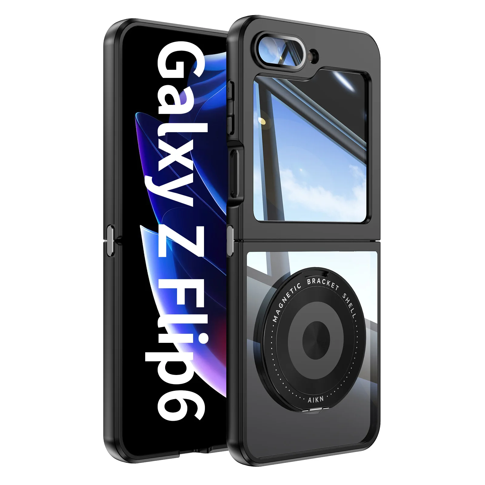 Full Protection Magnetic Case For Samsung Galaxy Z Flip 6 - onlinemegasale.com