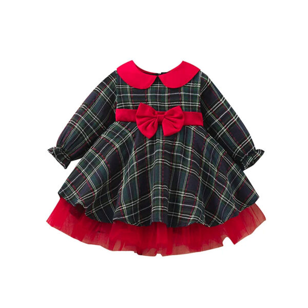 Girls Plaid/Tartan Holiday Dress