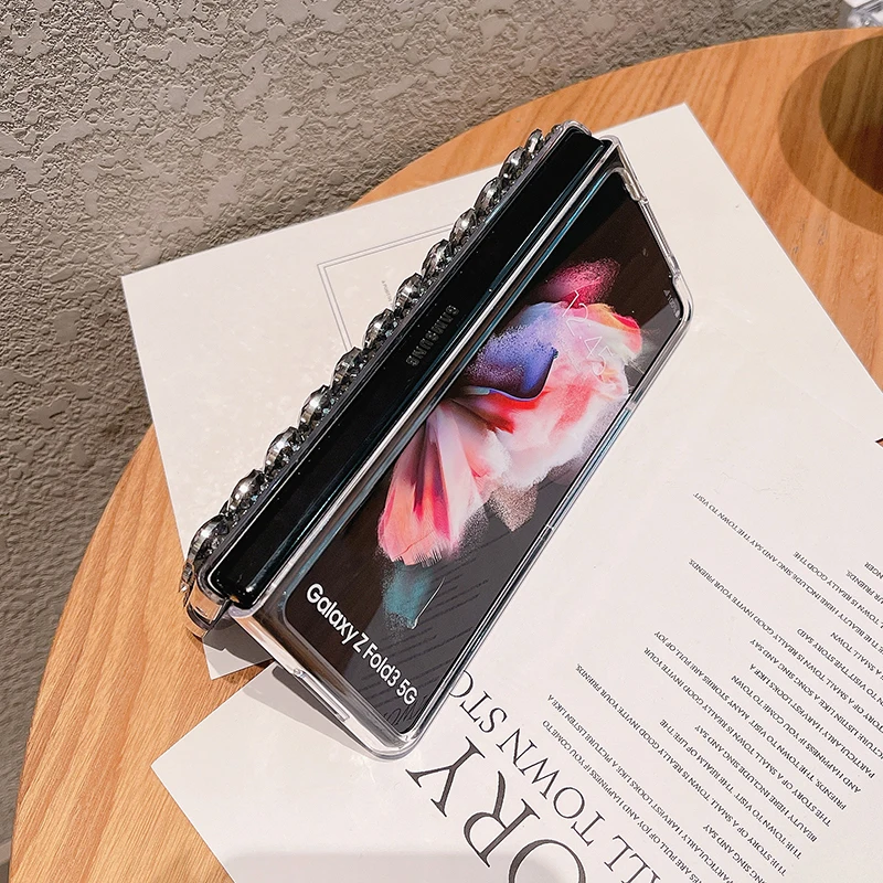 Luxury Bling Rhinestone Phone Case For Samsung Galaxy Z Fold 3 - onlinemegasale.com
