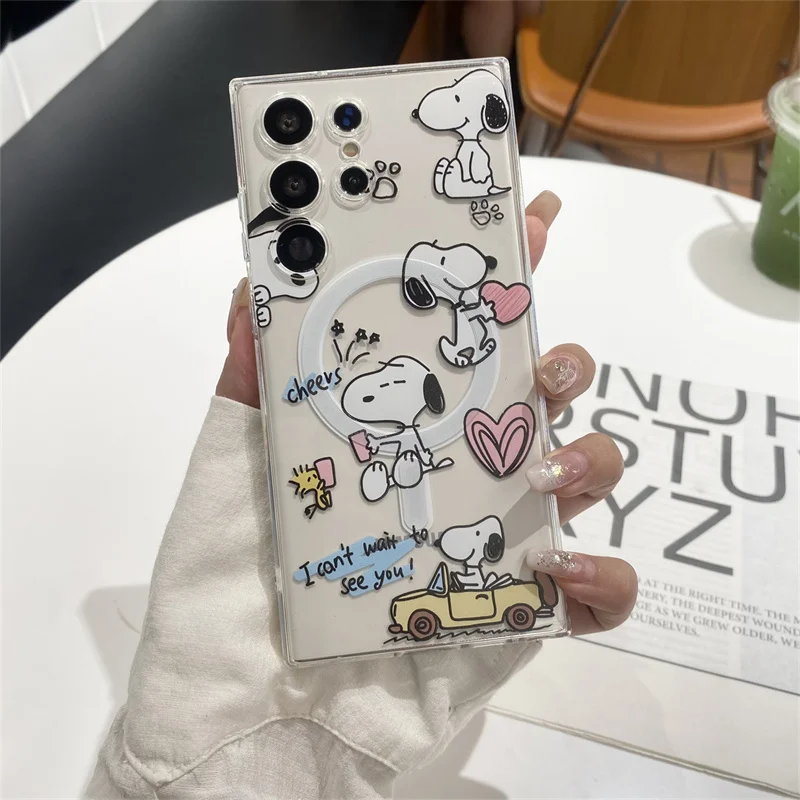 Cute Snoopy Charlie Brown Peanuts Case For Samsung Galaxy S Series - onlinemegasale.com