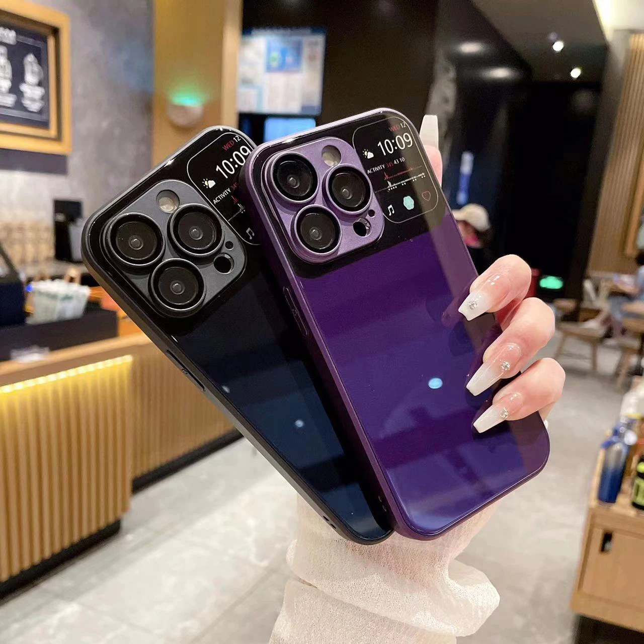 Luxury Gardient Temper Glass Phone Case For iPhone - onlinemegasale.com