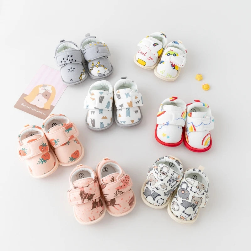 S8fdf6cb5c9464a239015236e10183fd92 Printed Cotton Soft Sole baby shoes - onlinemegasale.com