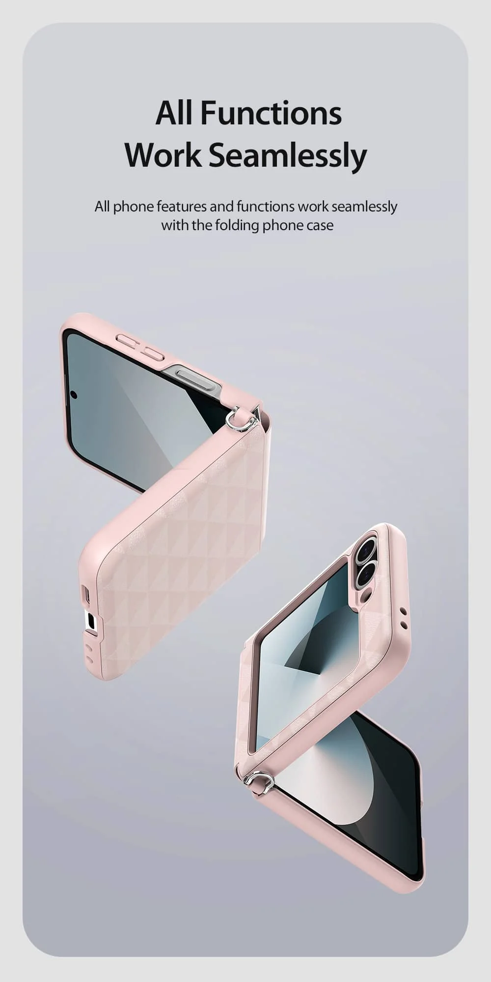 Leather Case with Hinge Protection for Z Flip 6 - onlinemegasale.com