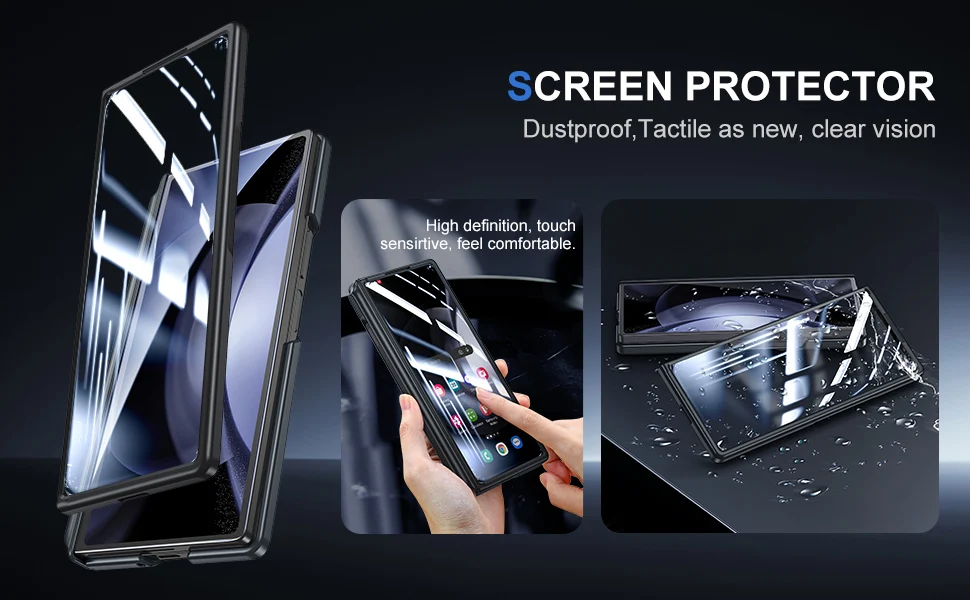 Shockproof Case with Camera Stand Cover & Pen Holder For Samsung Galaxy Z Fold 6 - onlinemegasale.com Shockproof Case with Camera Stand Cover & Pen Holder For Samsung Galaxy Z Fold 6 - onlinemegasale.com