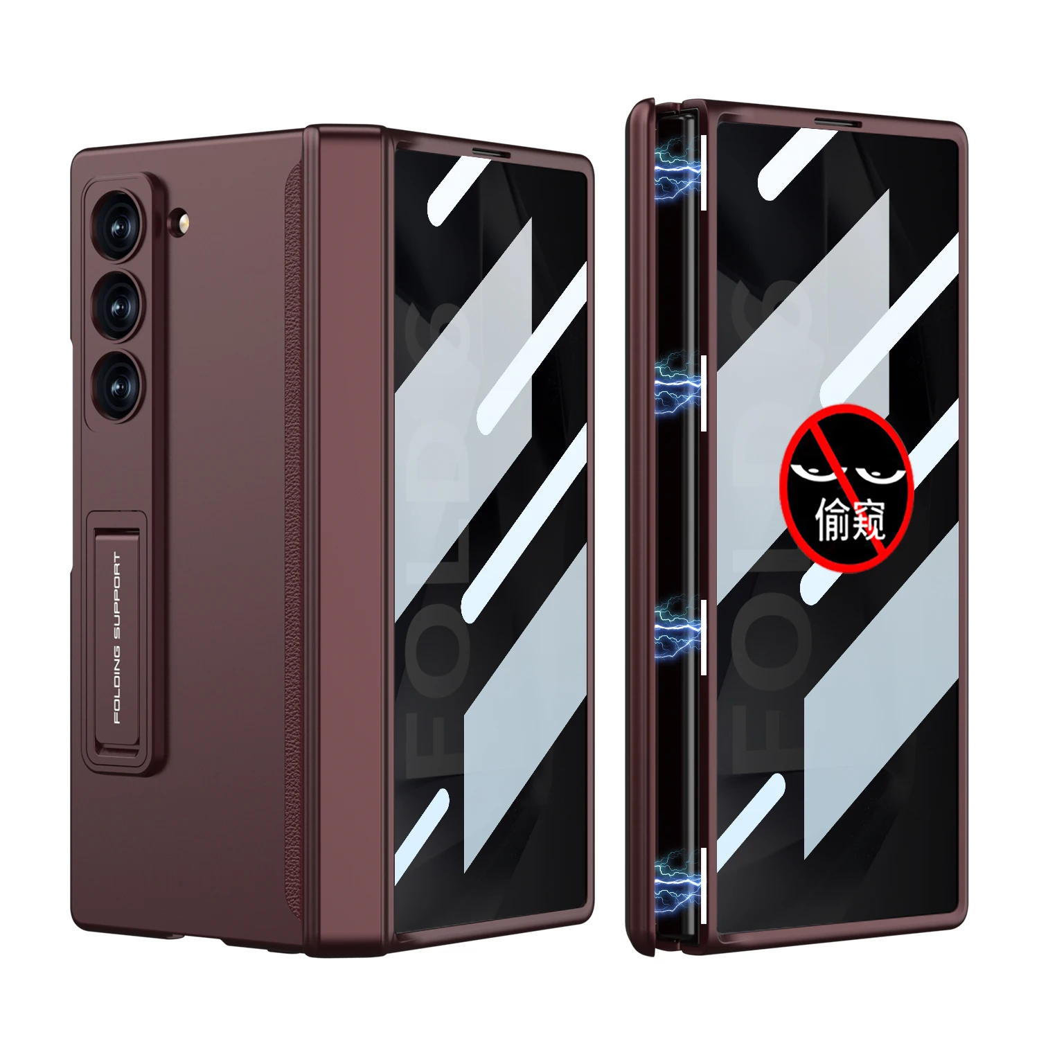 Full Protetction Case with Privacy Screen for Samsung Galaxy Z Fold 6 Case - onlinemegasale.com