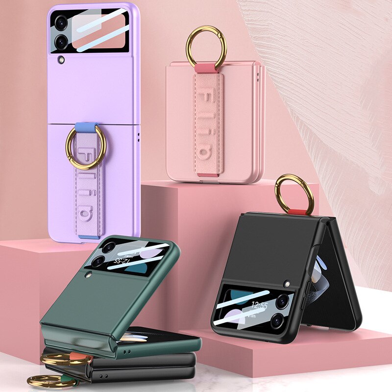 S95a139a3fd0a493a82e0e3fb33ff7974x Shockproof Case with Wristband For Samsung Galaxy Z Flip 5 - onlinemegasale.com