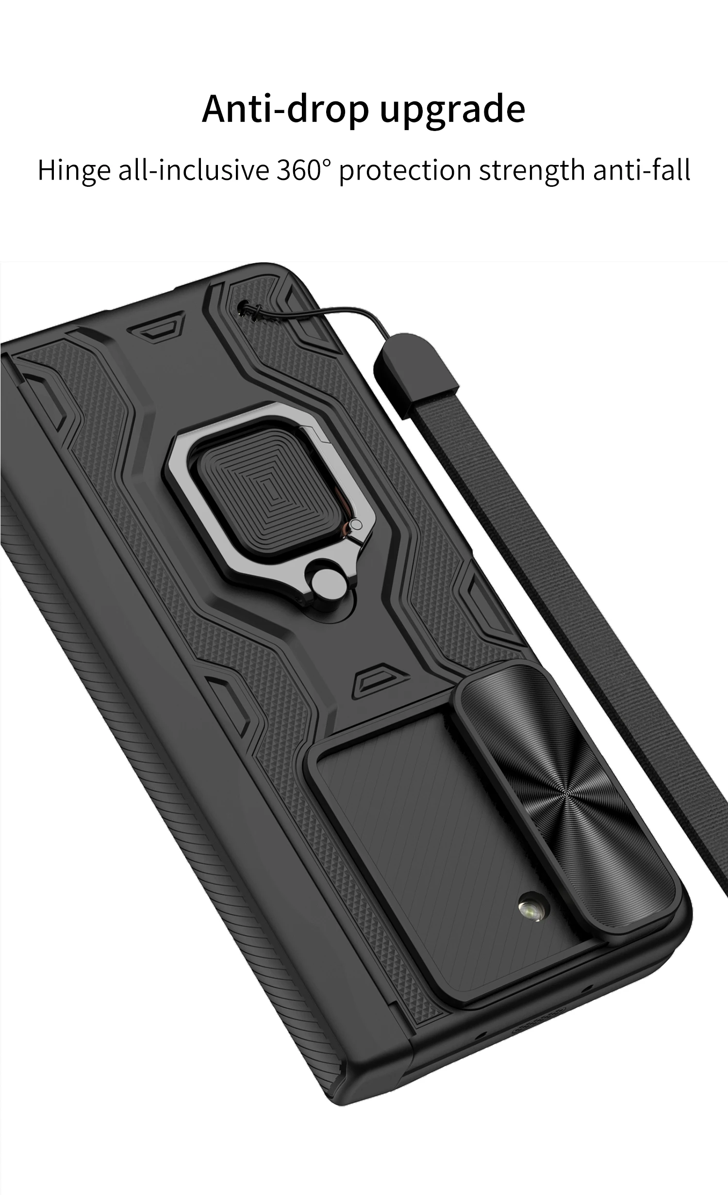 Full Protection Case with Pen Holder & Hinge Protection For Samsung Galaxy Z Fold 6 - onlinemegasale.com