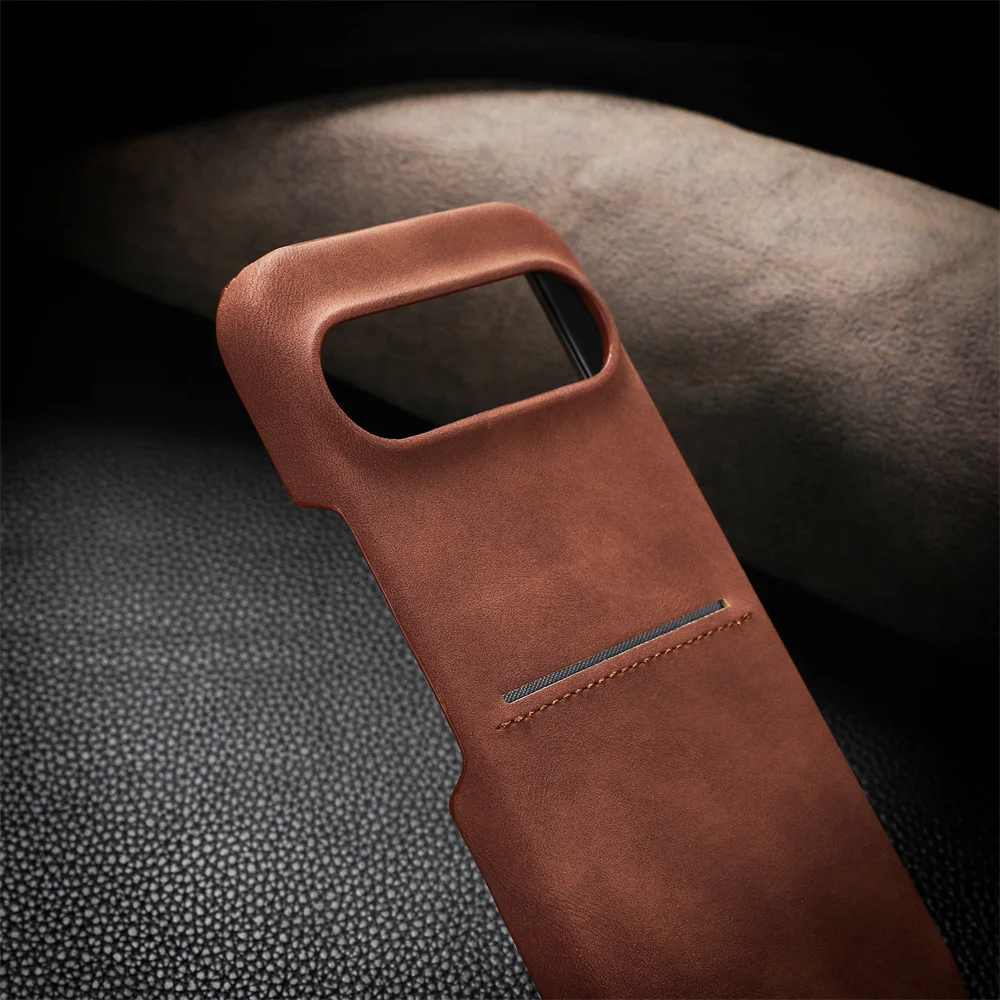 Leather Case with Card Slot For Google Pixel 9 Series - onlinemegasale.com