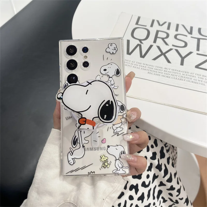 Cute Snoopy Charlie Brown Peanuts Case For Samsung Galaxy S Series - onlinemegasale.com