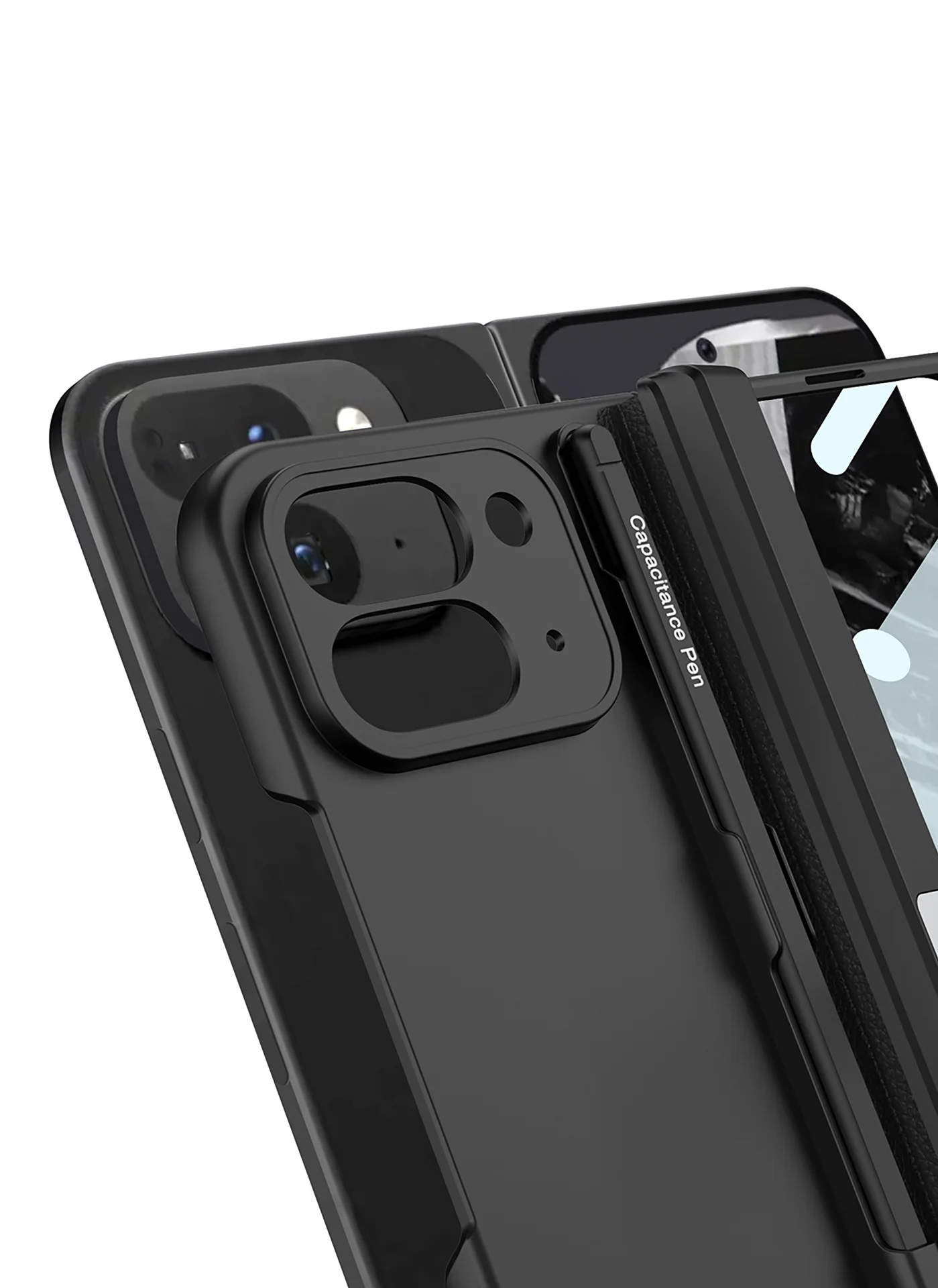 Full Protection Case with Pen Holder for Google Pixel 9 Pro Fold - onlinemegasale.com