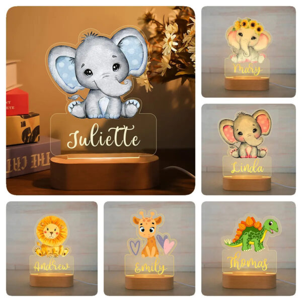 Personalized Children LED Night Lamp