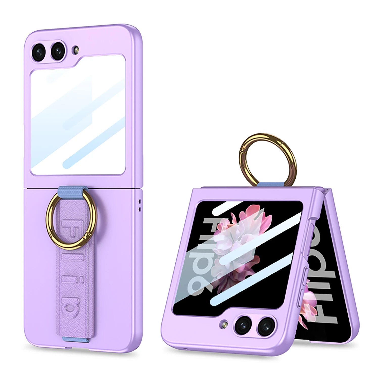 Ultra Thin Case with Strap for Samsung Galaxy Z Flip 6 - onlinemegasale.com