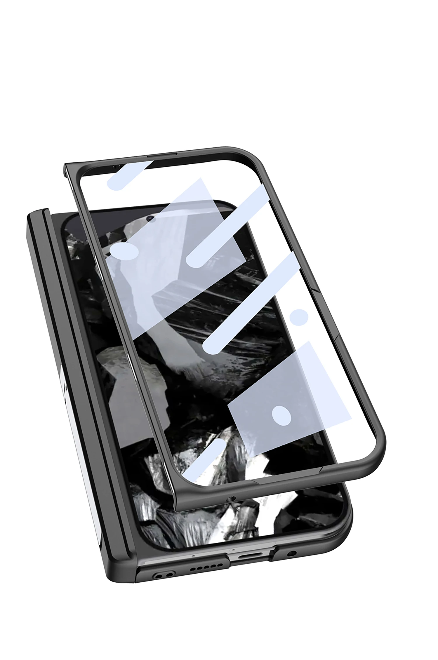 Leather Case with Stand For Google Pixel 9 Pro Fold - onlinemegasale.com