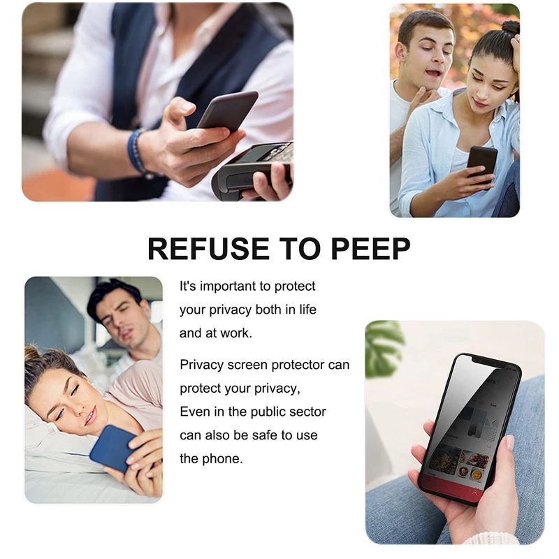 Full Cover Privacy Screen Protector for iPhone - onlinemegasale.com