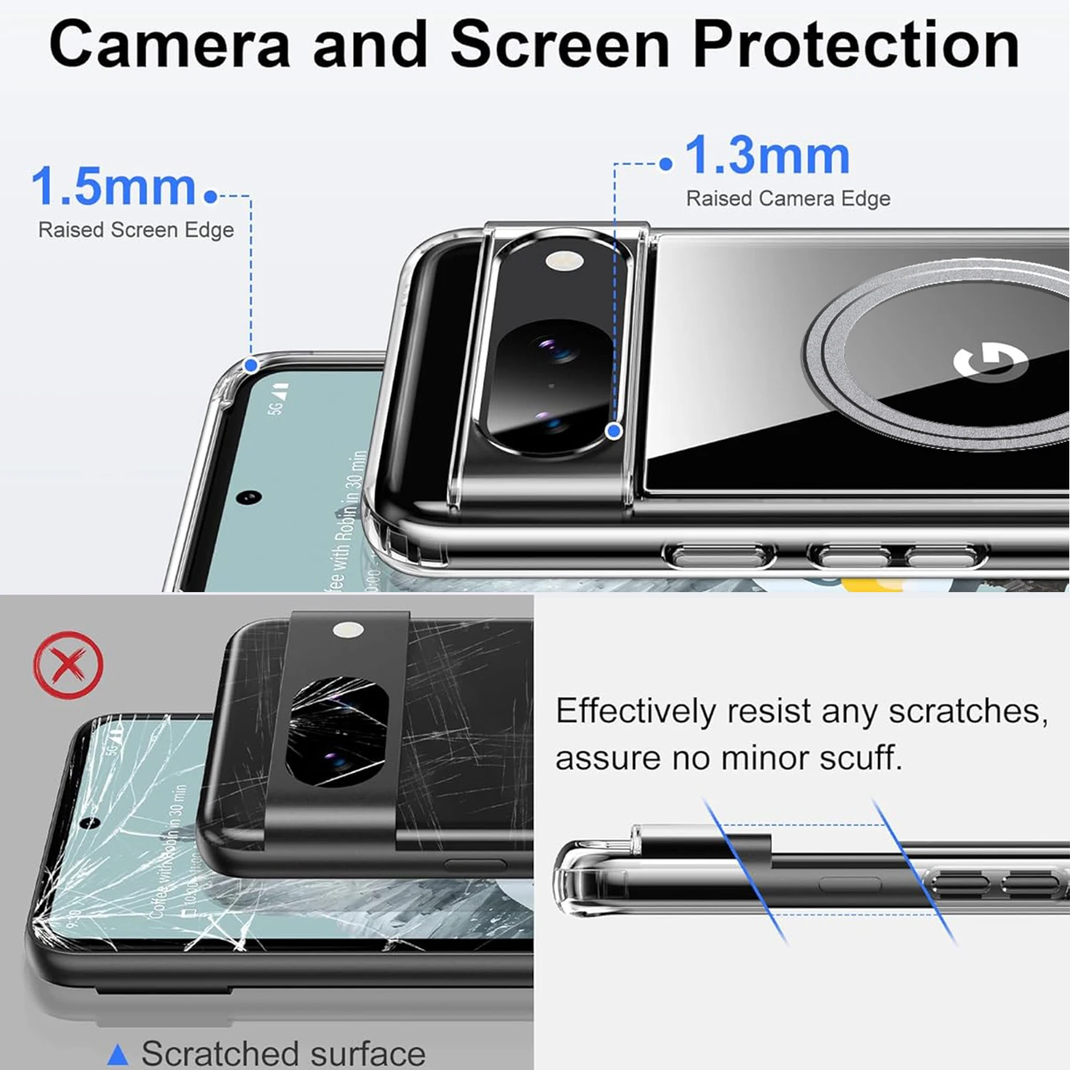 Transparent Magsafe Case For Google Pixel 9 Series - onlinemegasale.com