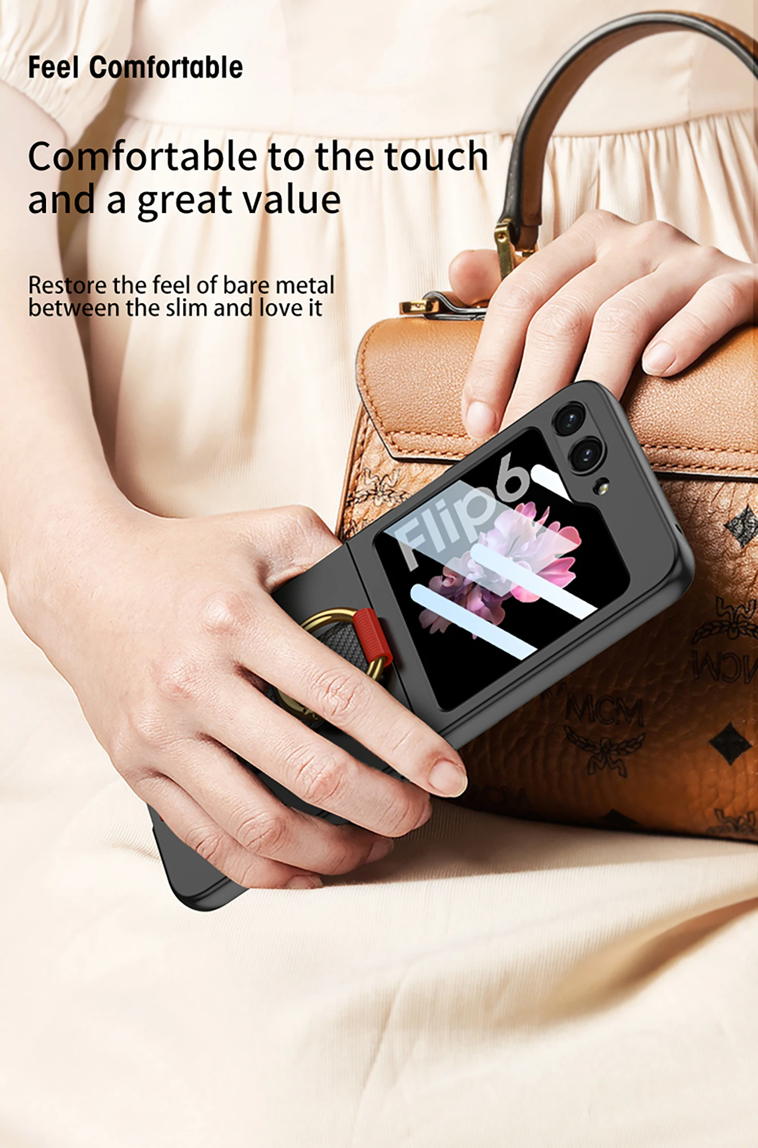Ultra Thin Case with Strap for Samsung Galaxy Z Flip 6 - onlinemegasale.com