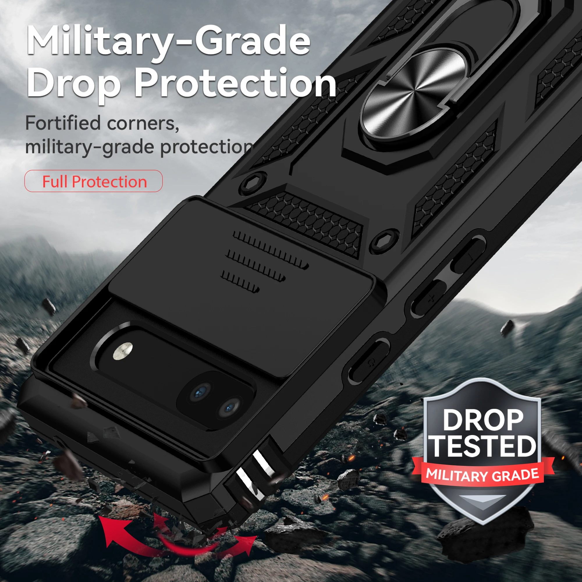 Military Armor Shockproof Phone Case For Google Pixel 7 Series - onlinemegasale.com