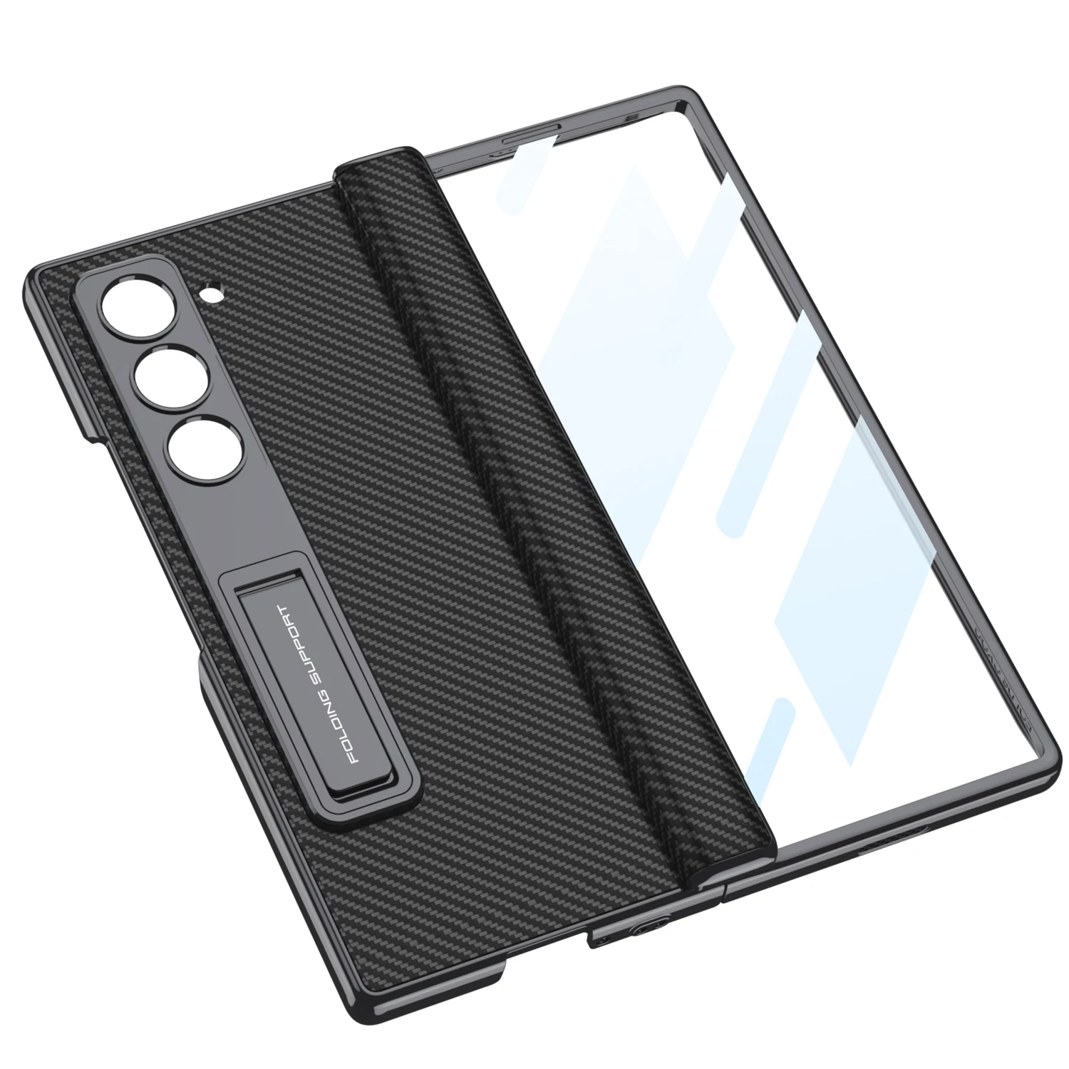 Leather Case with Stand & Magnetic Hinge For Samsung Galaxy Z Fold 6 - onlinemegasale.com