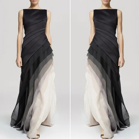 Sheri™ - Elegant Layered Gradient Dress - onlinemegasale.com