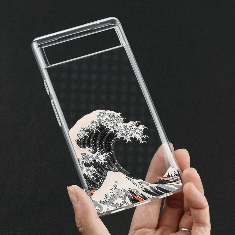 Fashion Great Blue Wave Clear Phone Case for Google Pixel 7 Pro - onlinemegasale.com