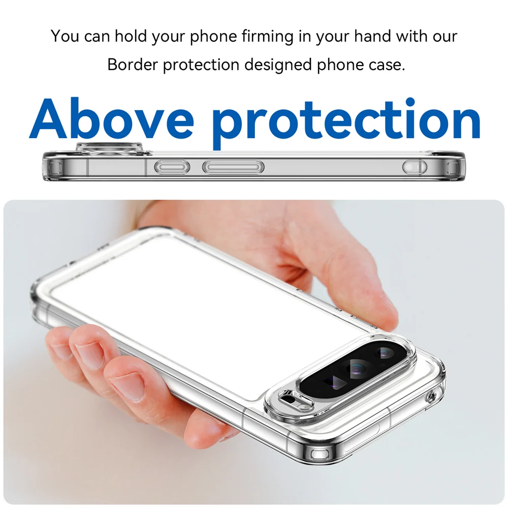 Transparent Shockproof Case for Google Pixel 9 Series - onlinemegasale.com