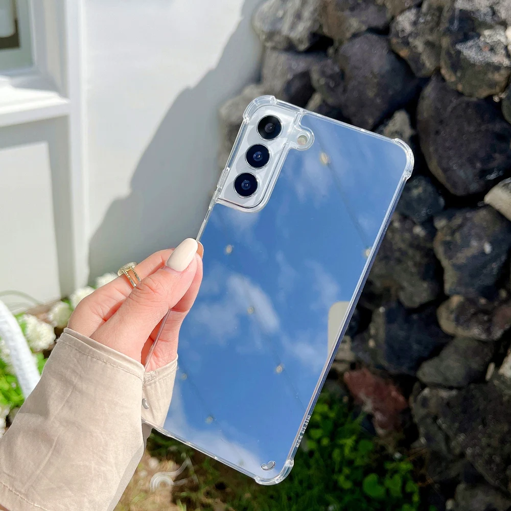 Luxury Makeup Mirror Case for Galaxy S Series - onlinemegasale.com