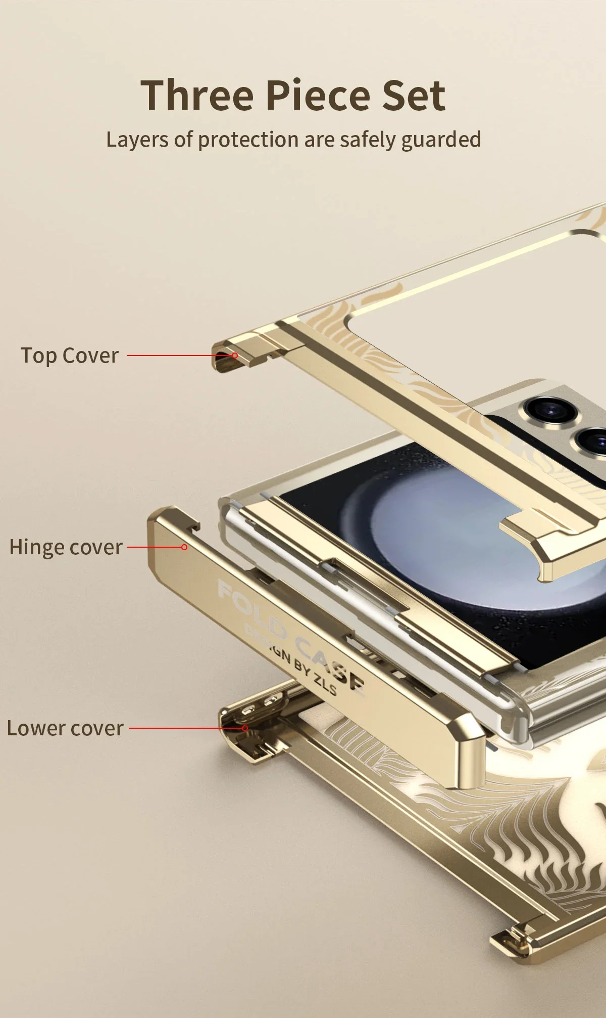 Shockproof Transparent Case with Hinge Protection For Galaxy Z Flip - onlinemegasale.com