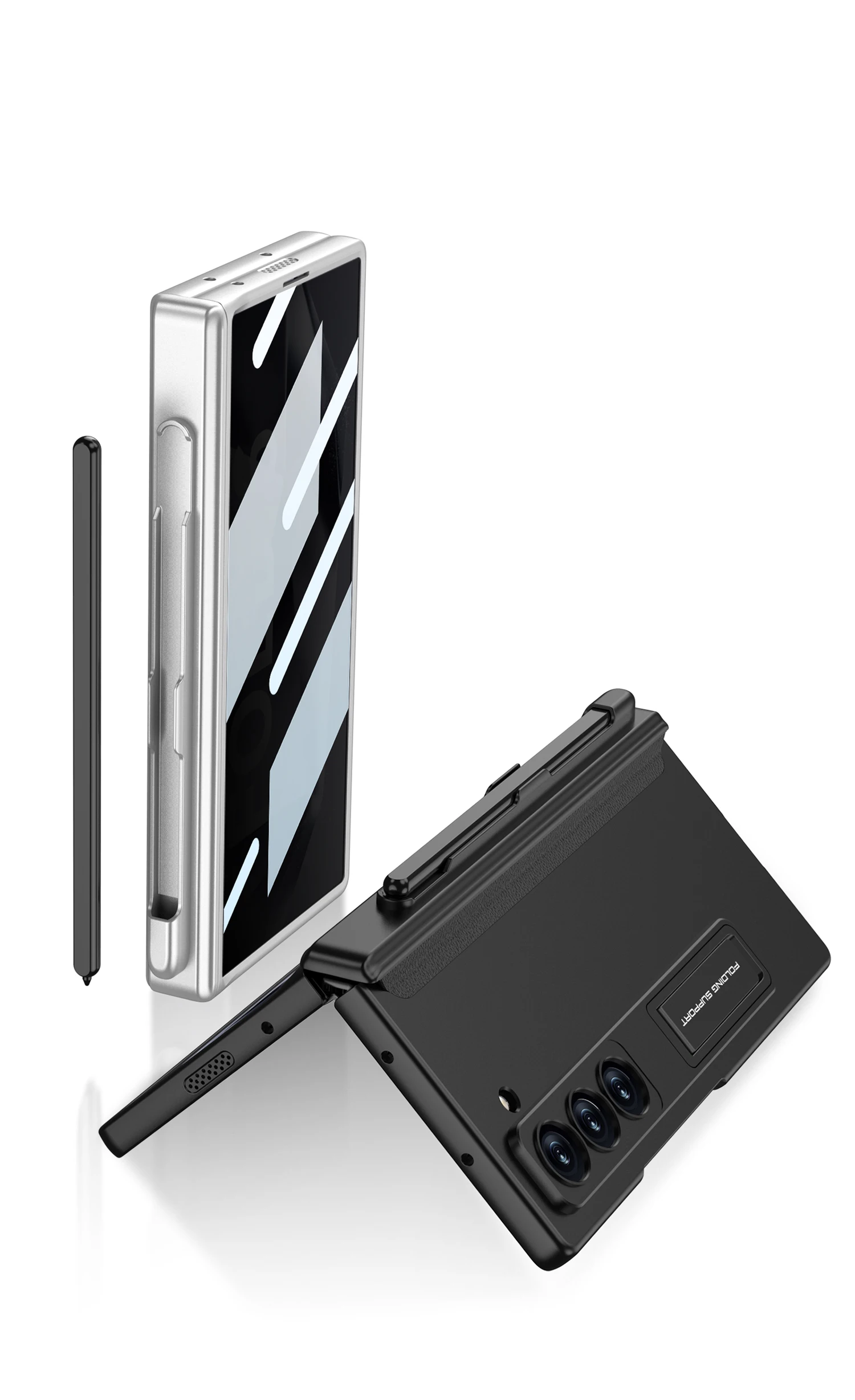 Shockproof Case with Pen Holder & Privacy Screen Protection For Galaxy Z Fold 6 - onlinemegasale.com