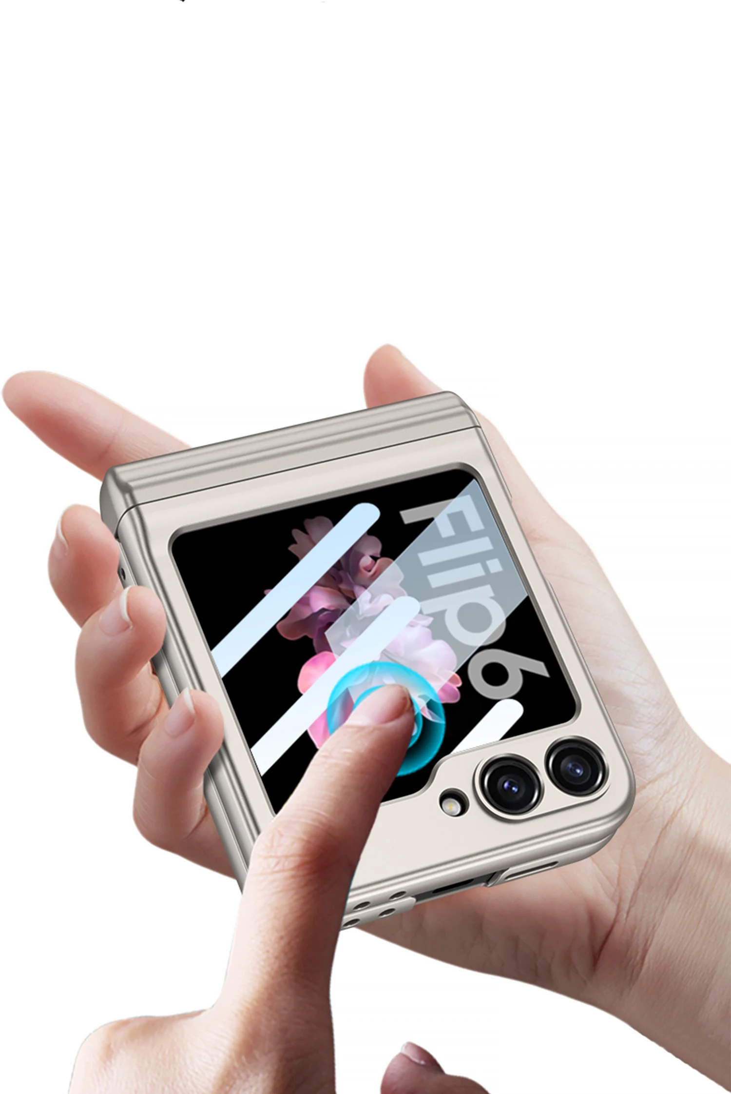 Shockproof Case with Magnetic Hinge Protection & Touch Pen for Samsung Galaxy Z Flip 6 - onlinemegasale.com