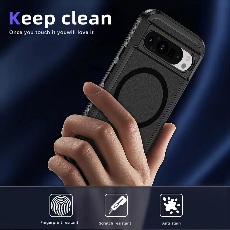 Magnetic Armor Case For Google Pixel 9 Series - onlinemegasale.com