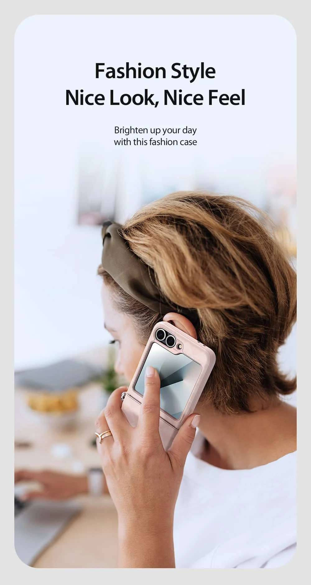 Leather Case with Hinge Protection for Z Flip 6 - onlinemegasale.com