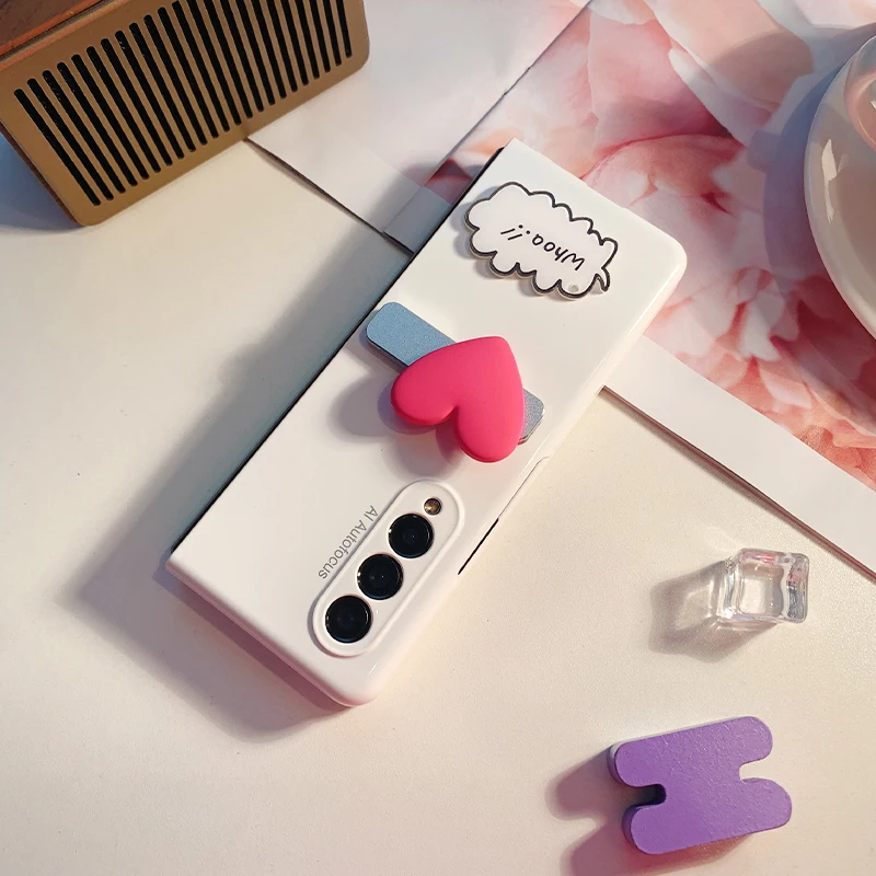 Heart Holder Phone case For Samsung Galaxy Z Fold - onlinemegasale.com