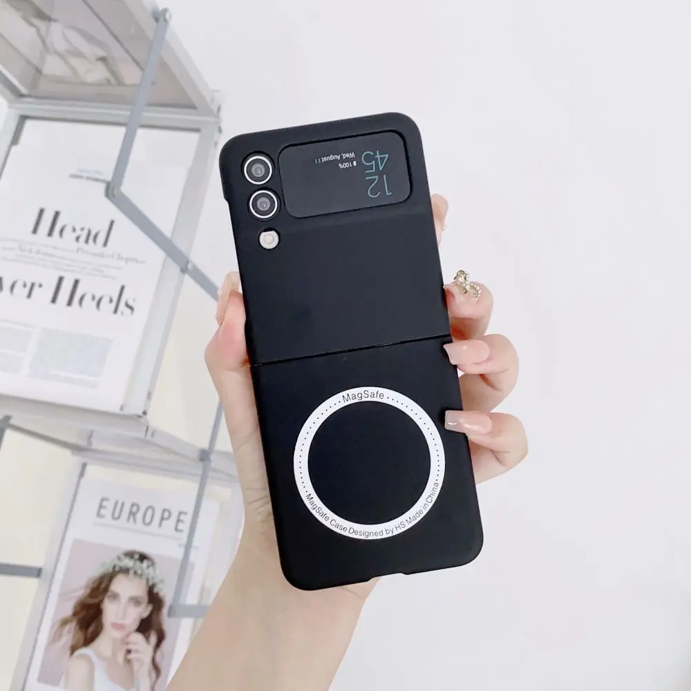 wireless charging magnetic case For Samsung Galaxy Z Flip - onlinemegasale.com