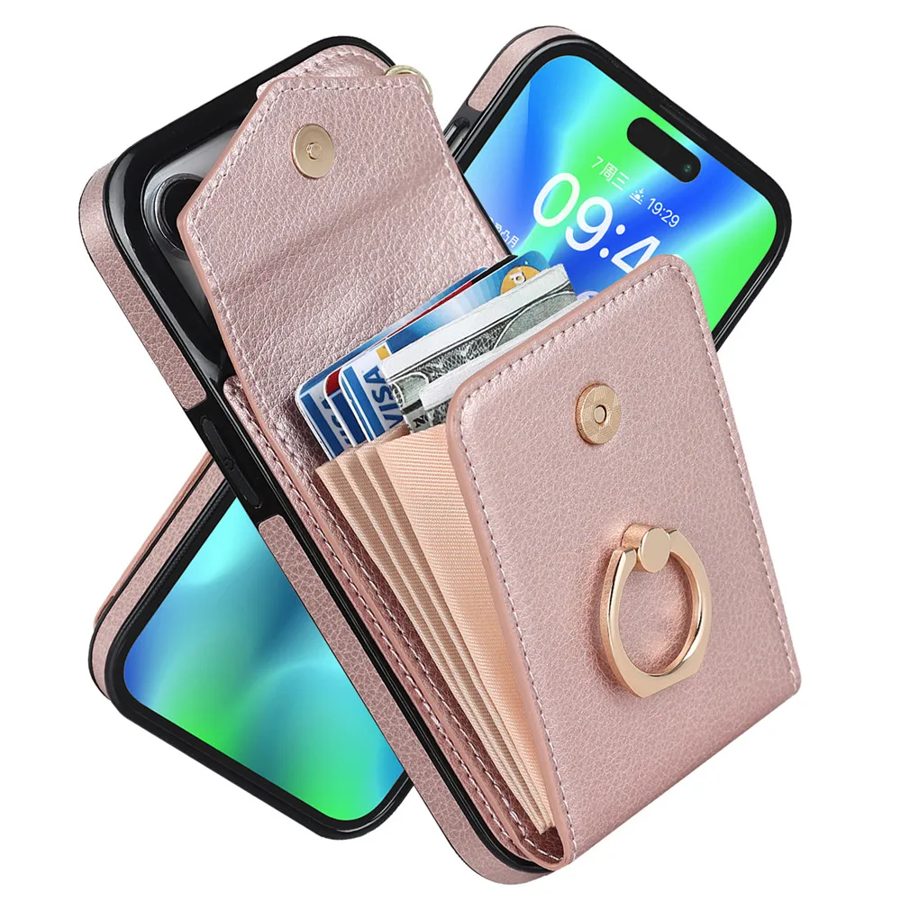 Luxury Leather Wallet Phone Case - onlinemegasale.com